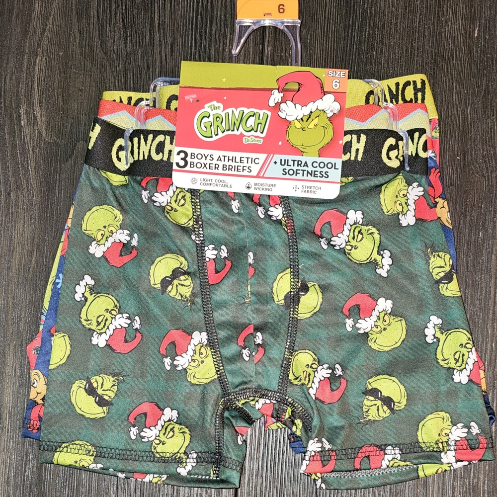 The Grinch Boys Boxer Briefs